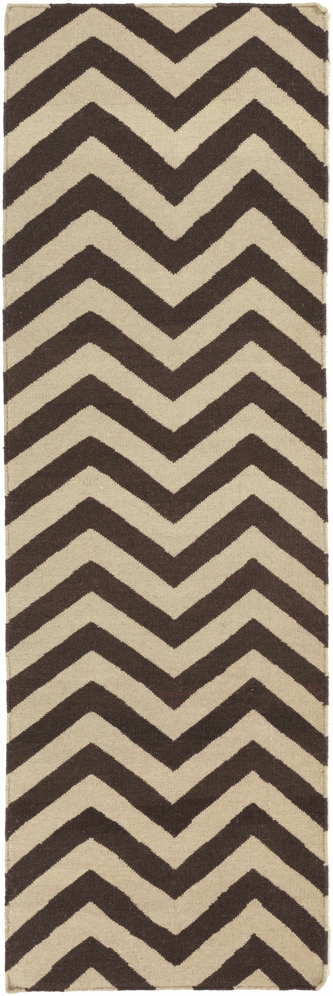 Dekalb Contemporary Style Brown And Beige Area Rug