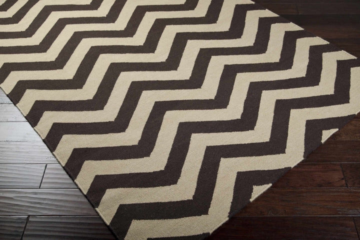 Dekalb Contemporary Style Brown And Beige Area Rug
