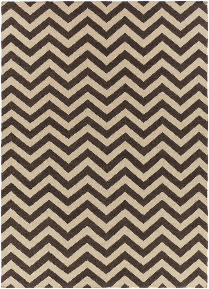 Dekalb Contemporary Style Brown And Beige Area Rug