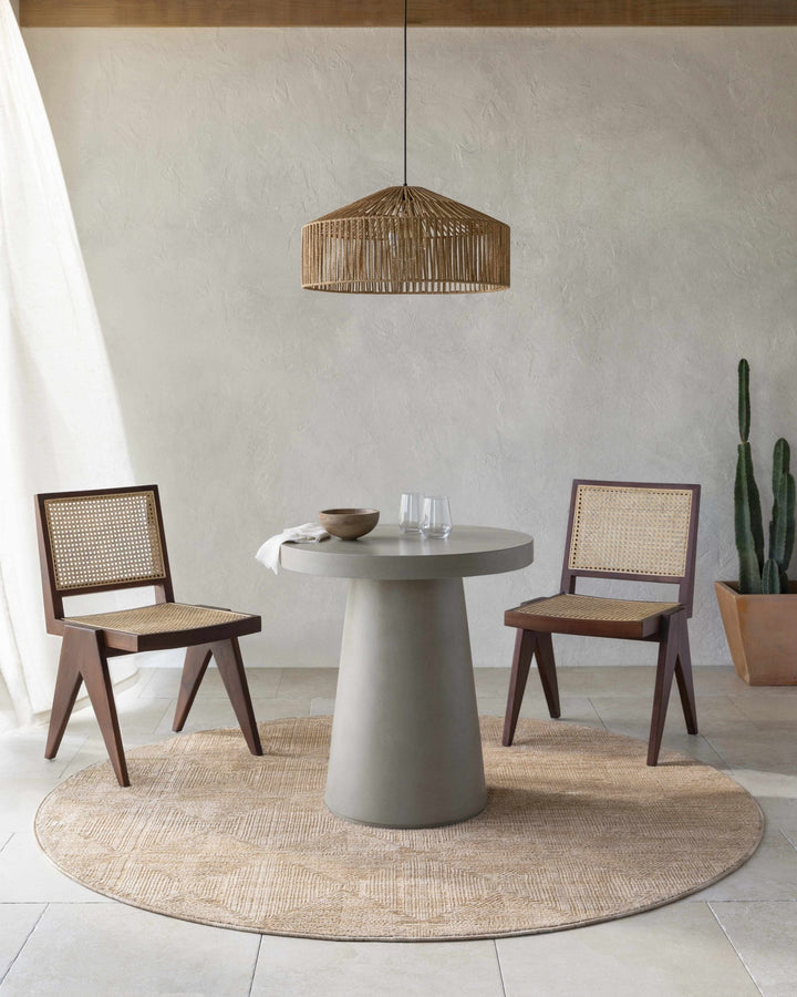 Dekan Tan Contemporary Geometrical Design Rug - The Rug Decor
