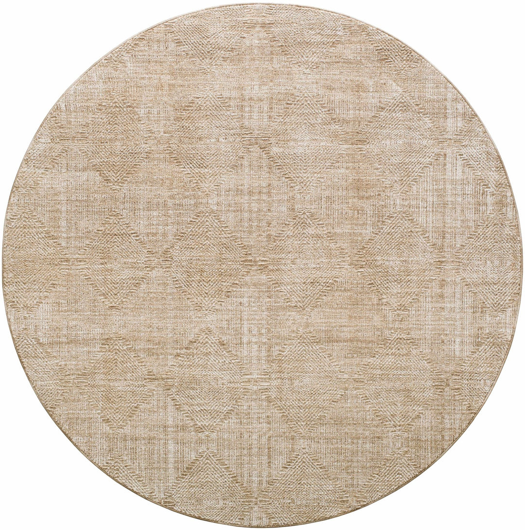 Dekan Tan Contemporary Geometrical Design Rug - The Rug Decor
