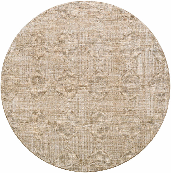 Dekan Tan Contemporary Geometrical Design Rug - The Rug Decor