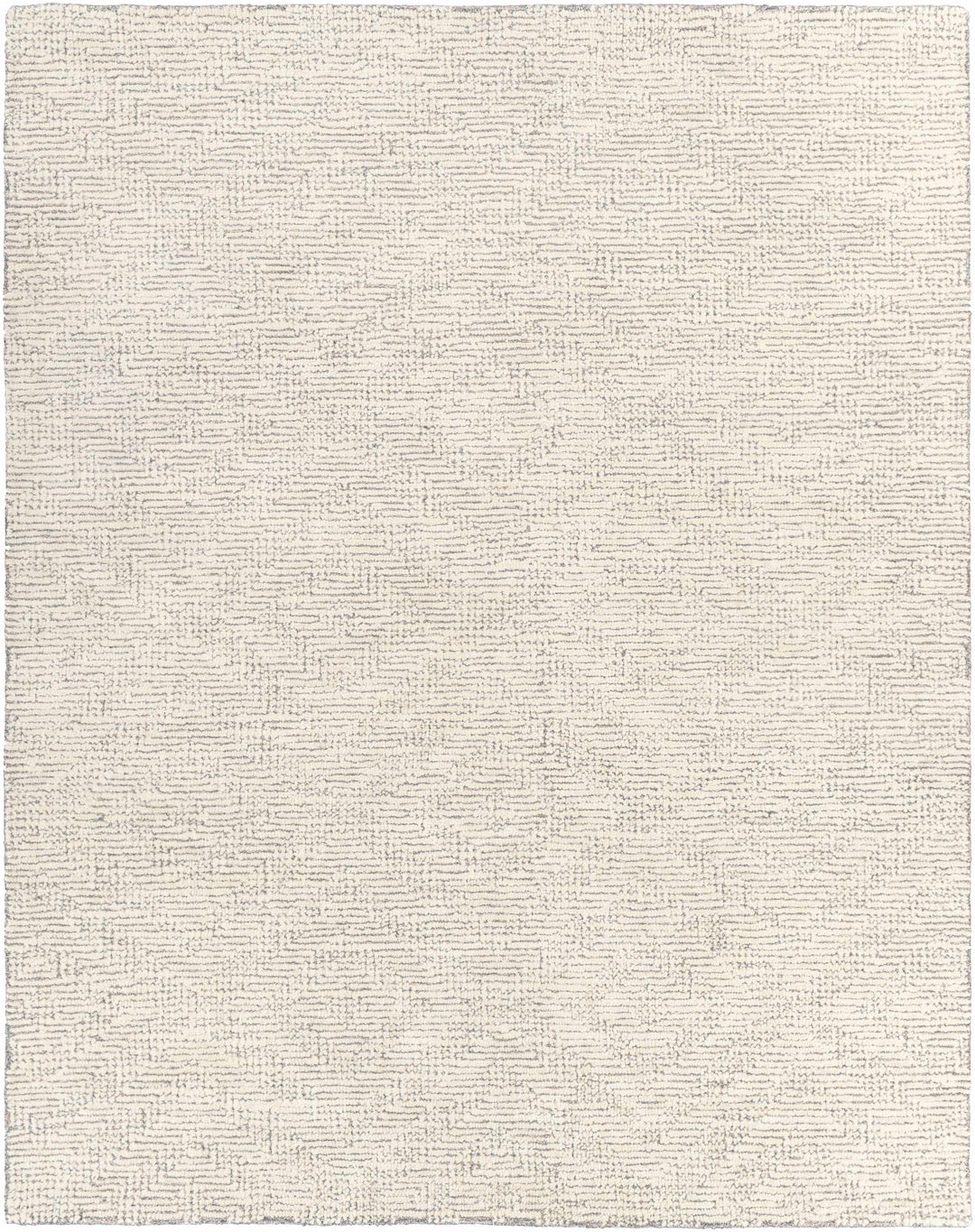 Delahey Ivory Modern Style Hand Tufted Wool Area Rug