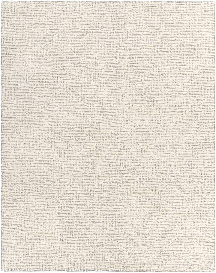 Delahey Ivory Modern Style Hand Tufted Wool Area Rug