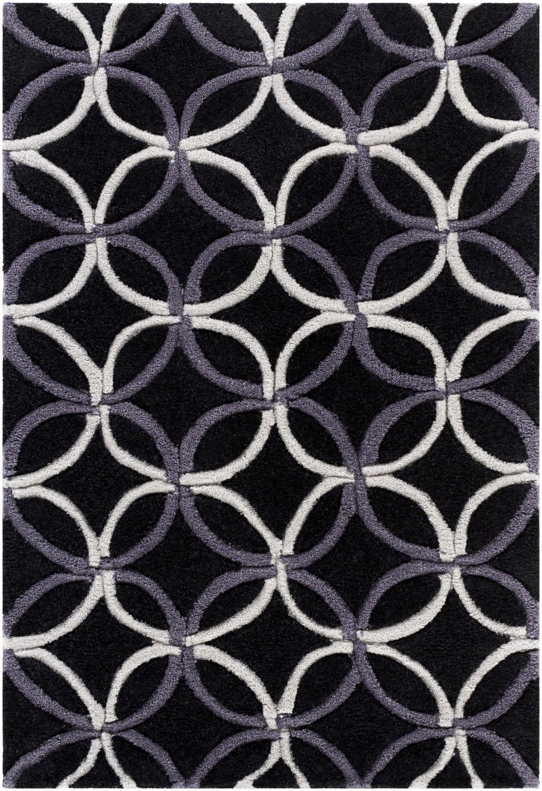 Delano Contemporary Black And Gray Rug - The Rug Decor
