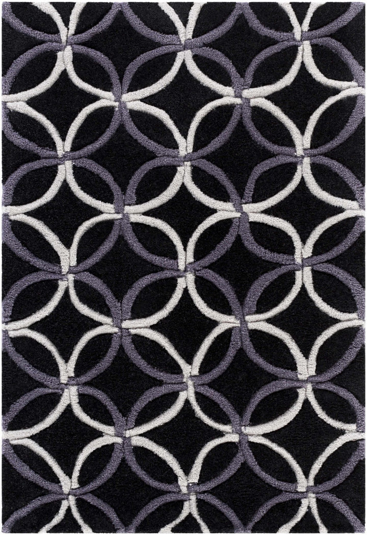 Delano Contemporary Black And Gray Rug - The Rug Decor