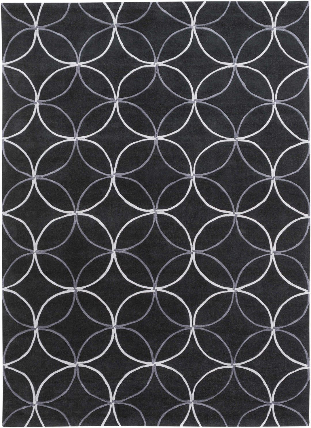 Delano Contemporary Black And Gray Rug - The Rug Decor