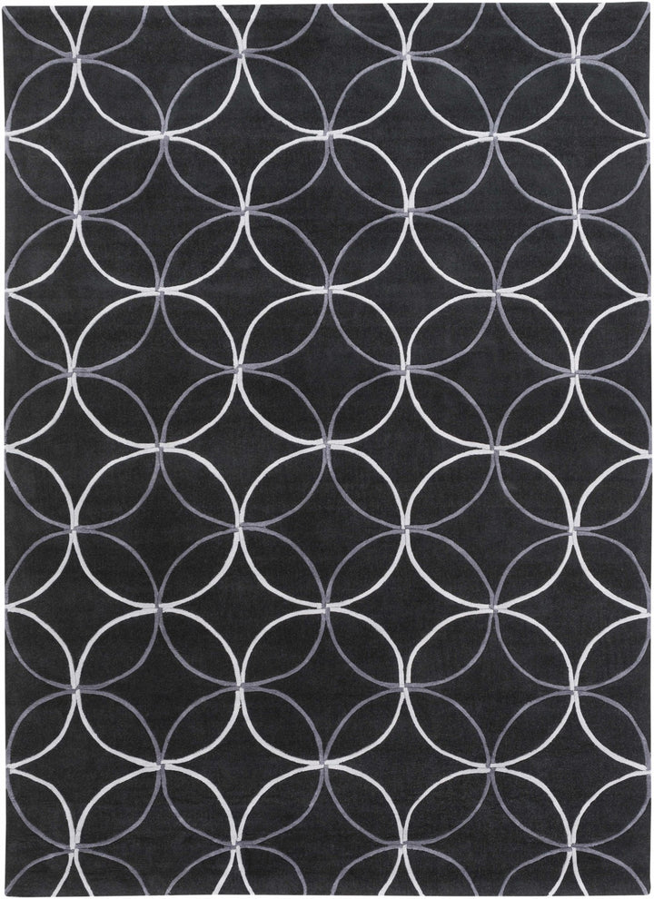 Delano Contemporary Black And Gray Rug - The Rug Decor