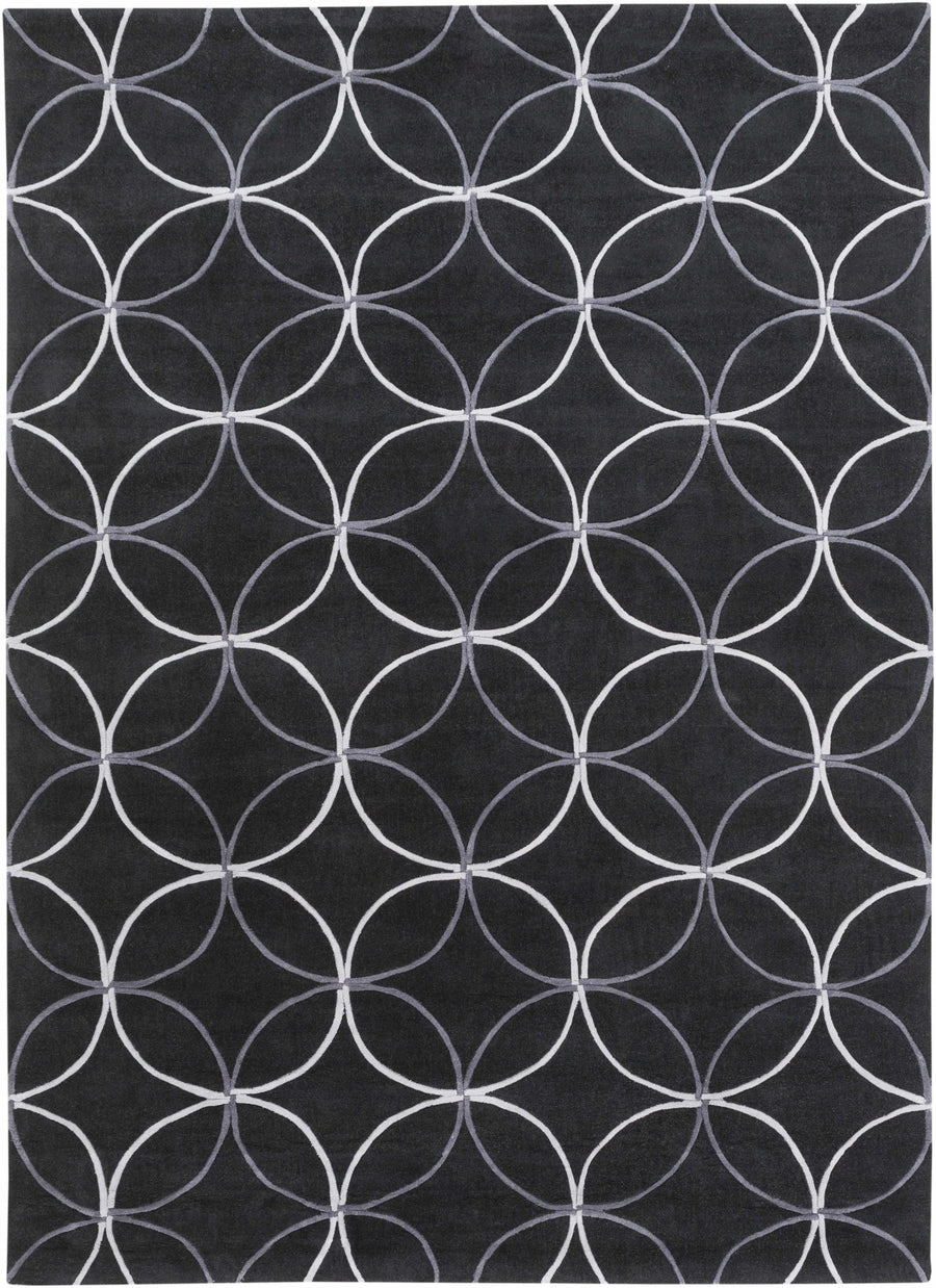 Delano Contemporary Black And Gray Rug - The Rug Decor