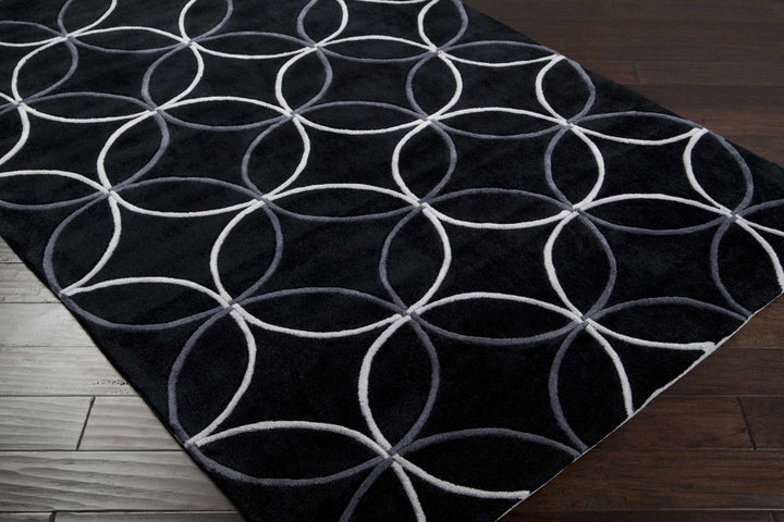 Delano Contemporary Black And Gray Rug - The Rug Decor