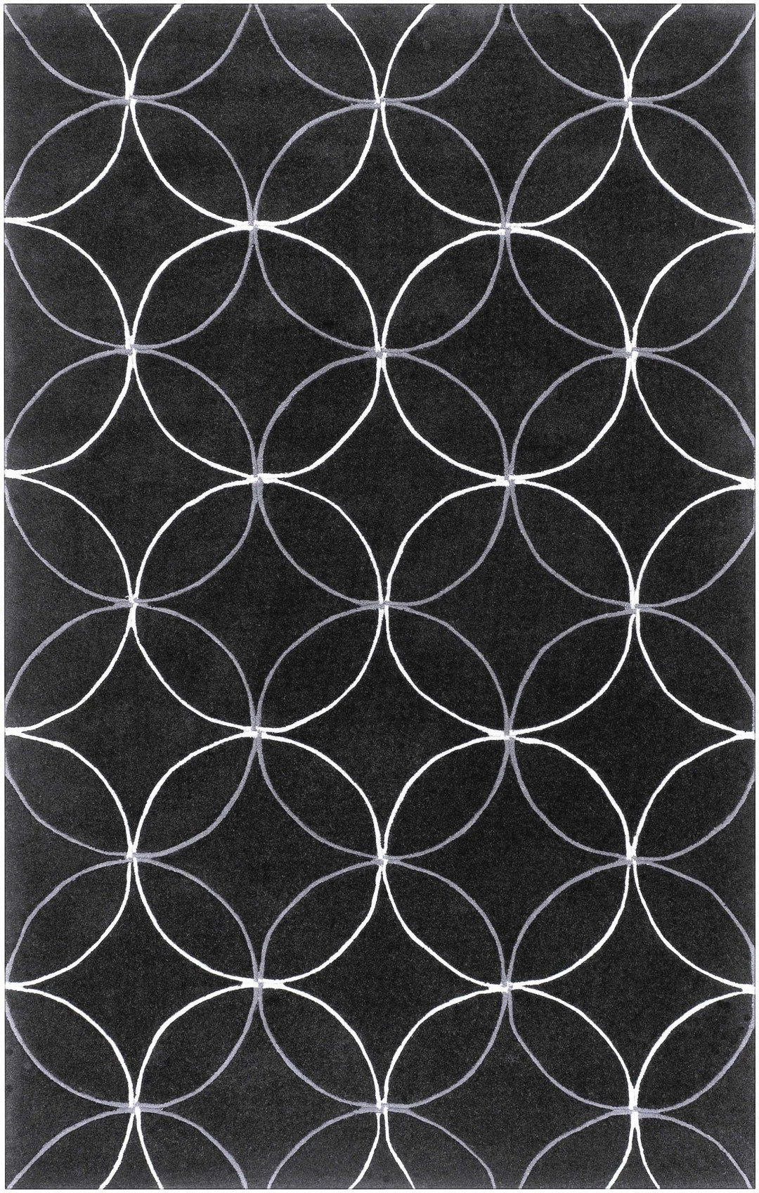 Delano Contemporary Black And Gray Rug - The Rug Decor