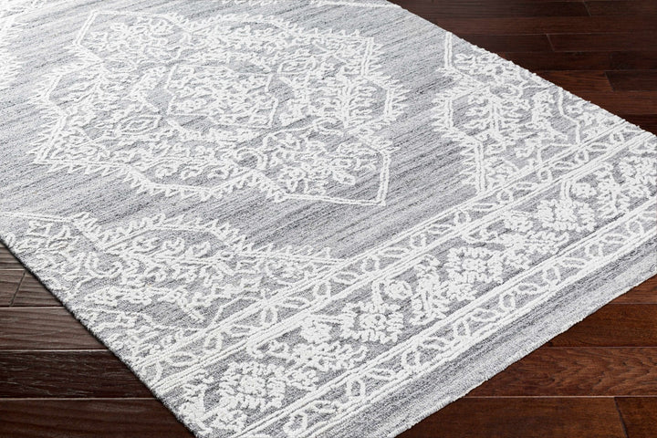 Denae Traditional Gray And White Area Rug - The Rug Decor