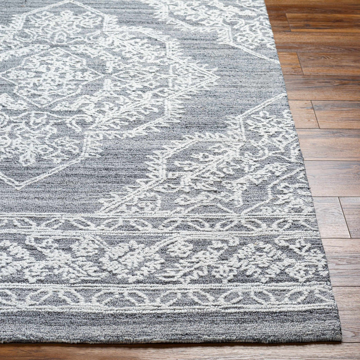 Denae Traditional Gray And White Area Rug - The Rug Decor