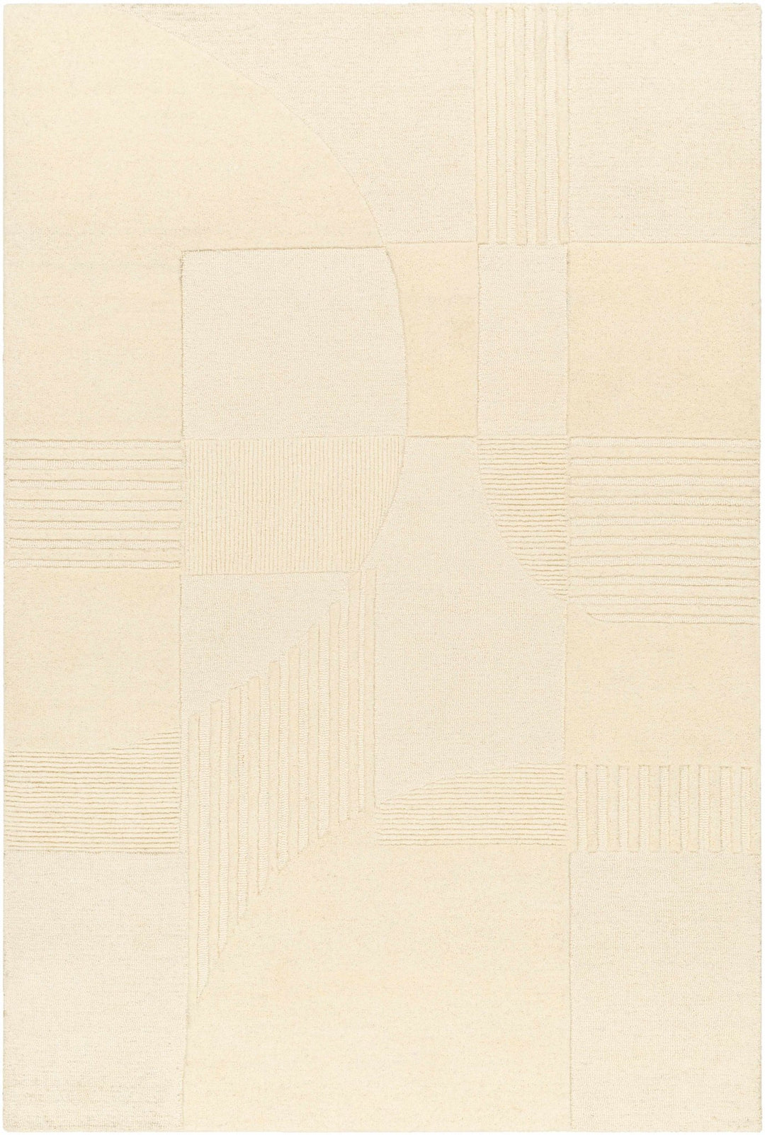 Denis Contemporary Modern Beige Area Rug - The Rug Decor