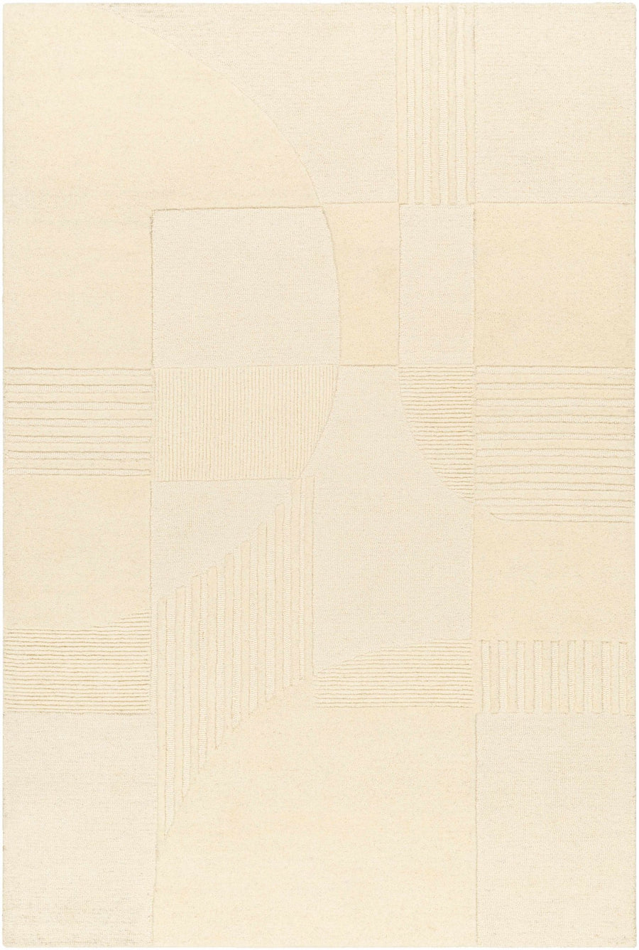 Denis Contemporary Modern Beige Area Rug - The Rug Decor