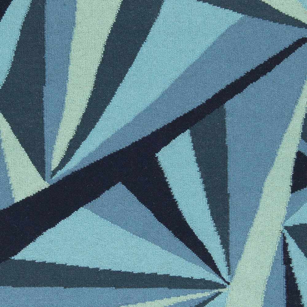 Dennis Hand Woven Blue Modern Style Wool Area Rug - The Rug Decor