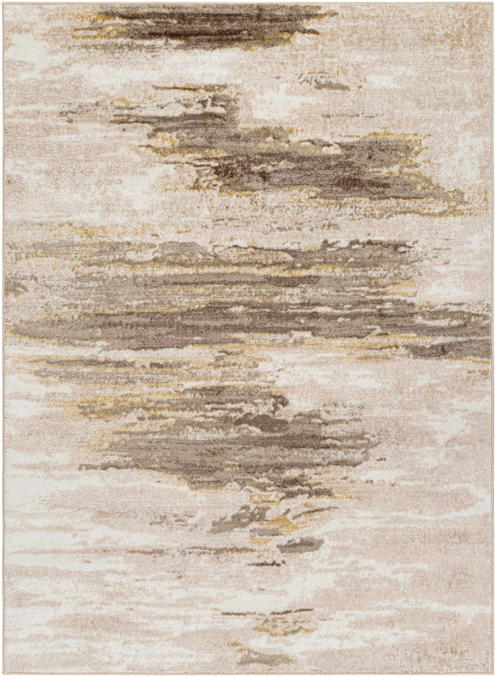 Derex Modern Abstract Design Beige And Brown Area Rug - The Rug Decor