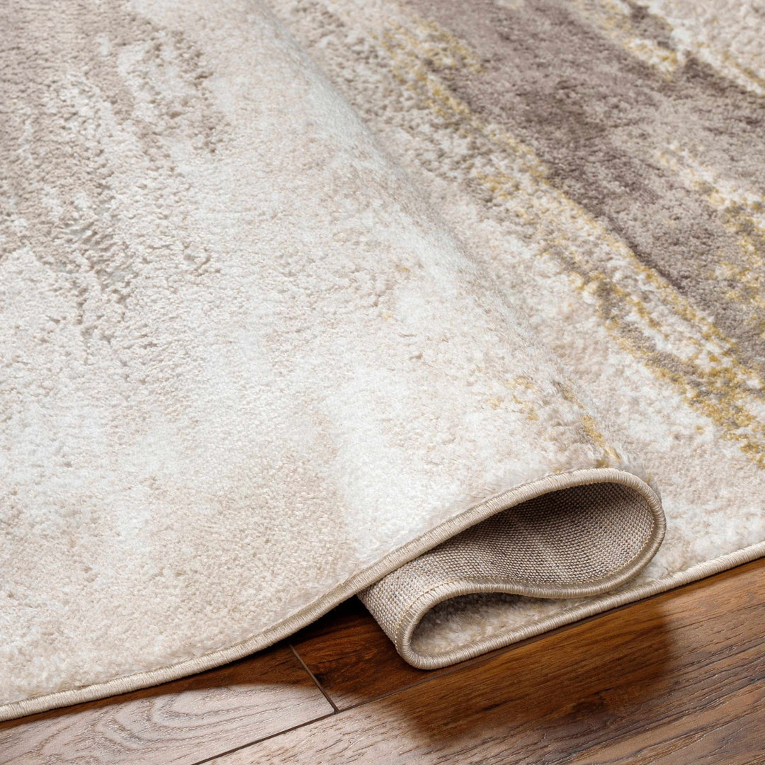 Derex Modern Abstract Design Beige And Brown Area Rug - The Rug Decor