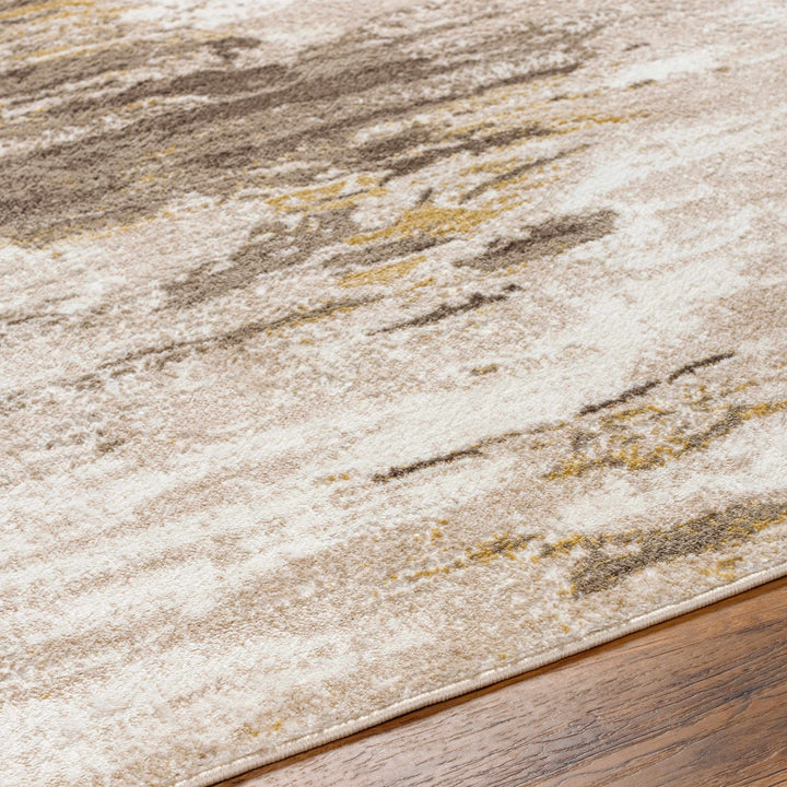 Derex Modern Abstract Design Beige And Brown Area Rug - The Rug Decor