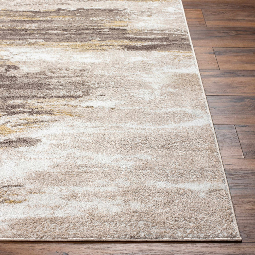 Derex Modern Abstract Design Beige And Brown Area Rug - The Rug Decor