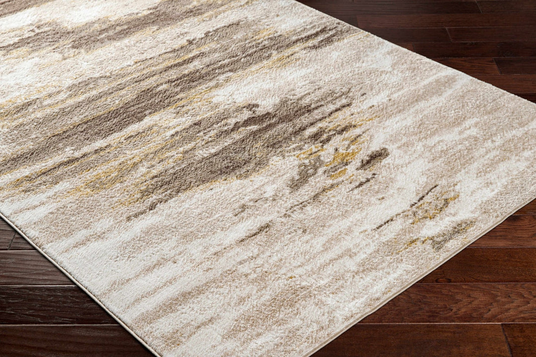 Derex Modern Abstract Design Beige And Brown Area Rug - The Rug Decor