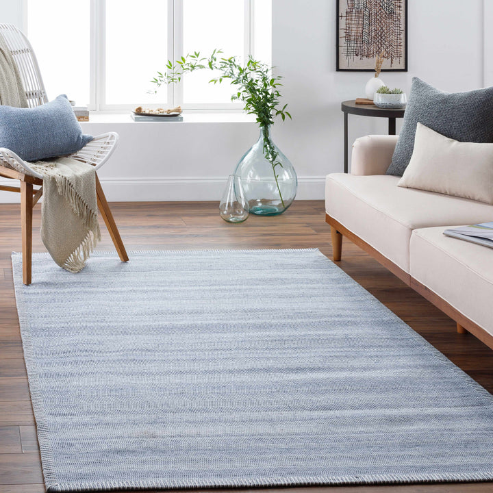 Dernancourt Modern Style Blue Hand Woven Area Rug