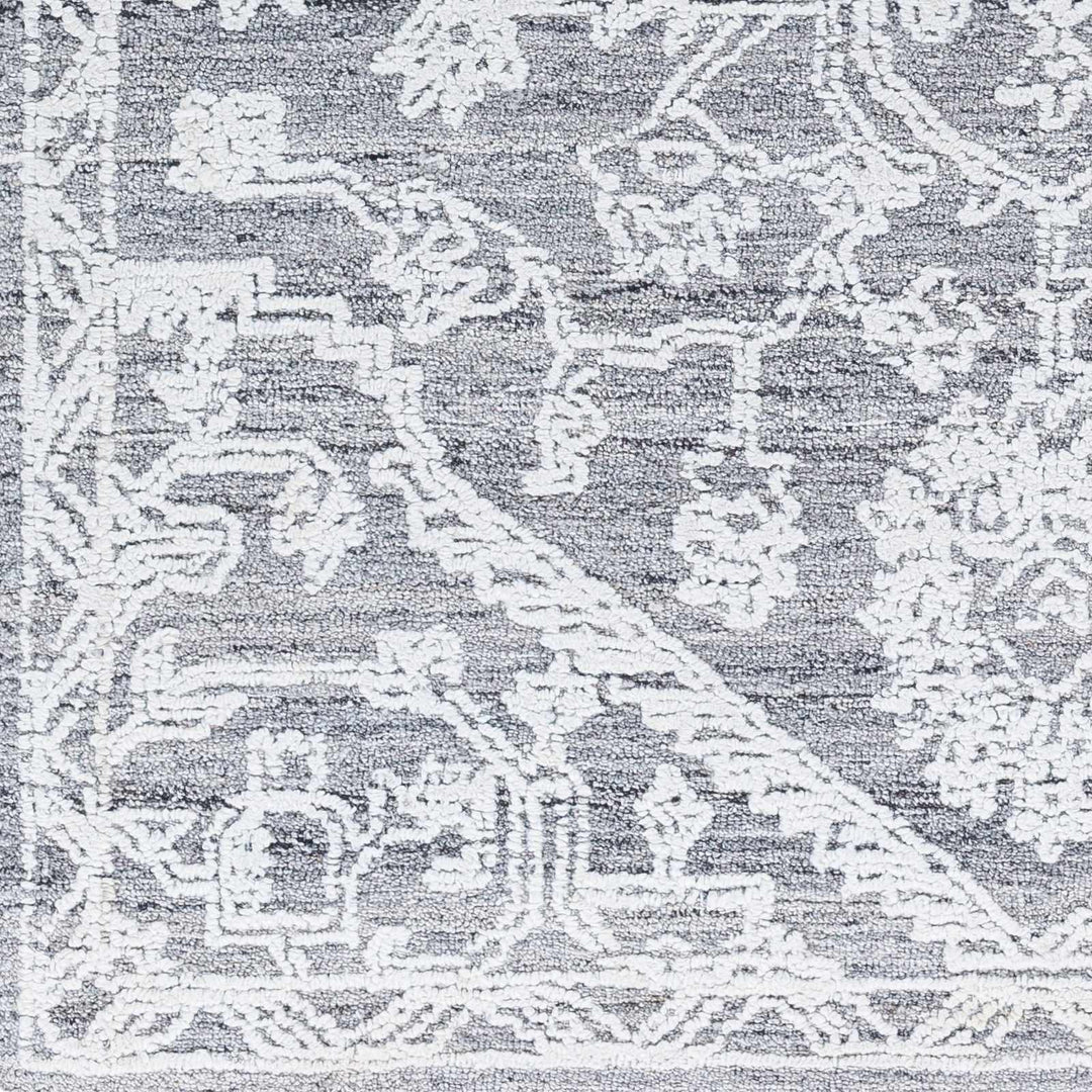 Derya Traditional Gray And Ivory Area Rug - The Rug Decor