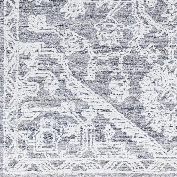 Derya Traditional Gray And Ivory Area Rug - The Rug Decor