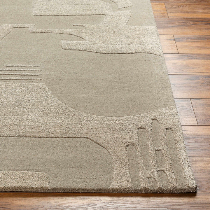 Dessa Contemporary Abstract Beige Area Rug - The Rug Decor