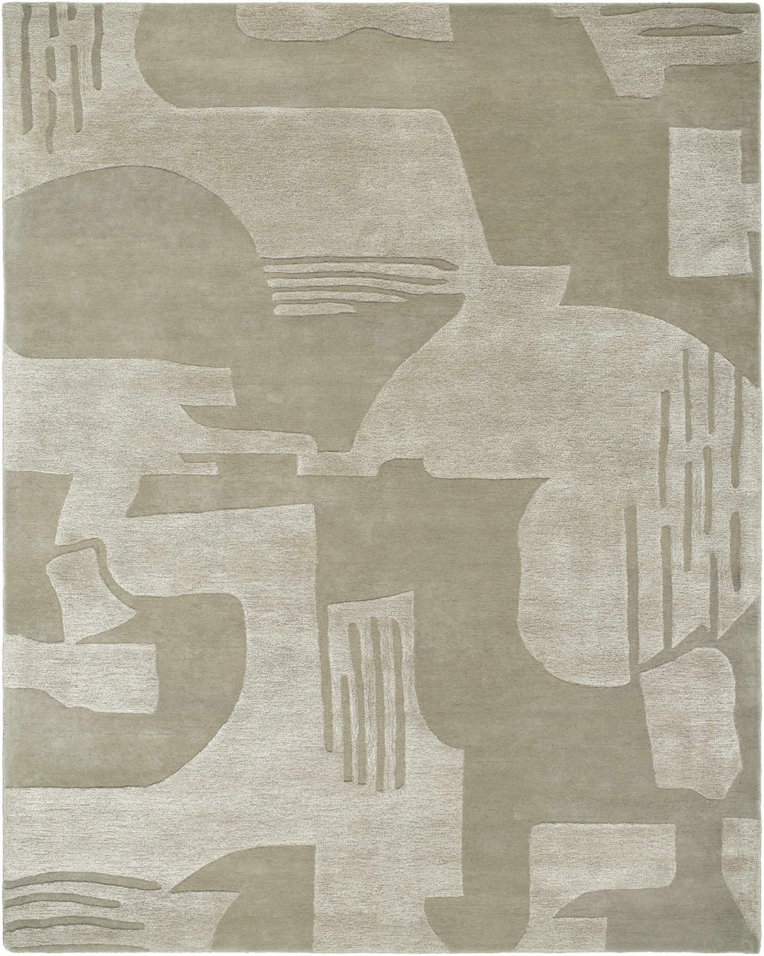 Dessa Contemporary Abstract Beige Area Rug - The Rug Decor