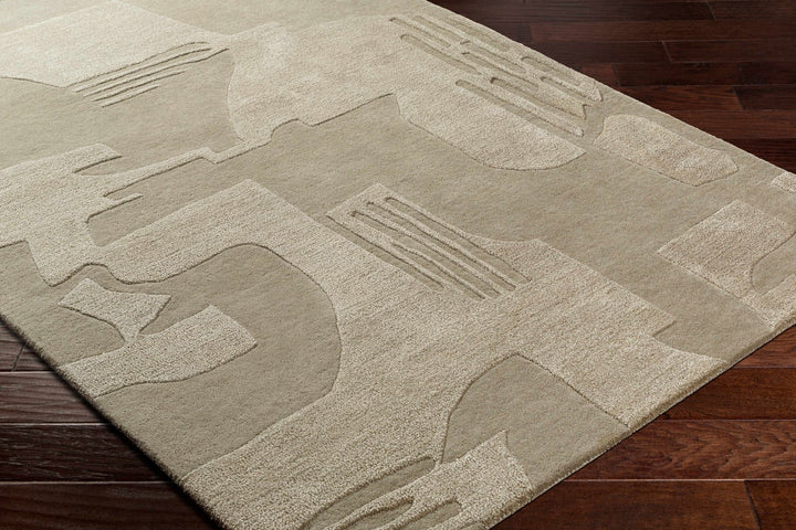 Dessa Contemporary Abstract Beige Area Rug - The Rug Decor