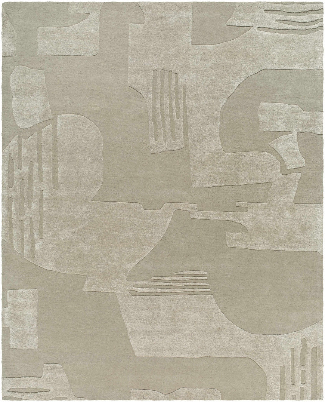 Dessa Contemporary Abstract Beige Area Rug - The Rug Decor