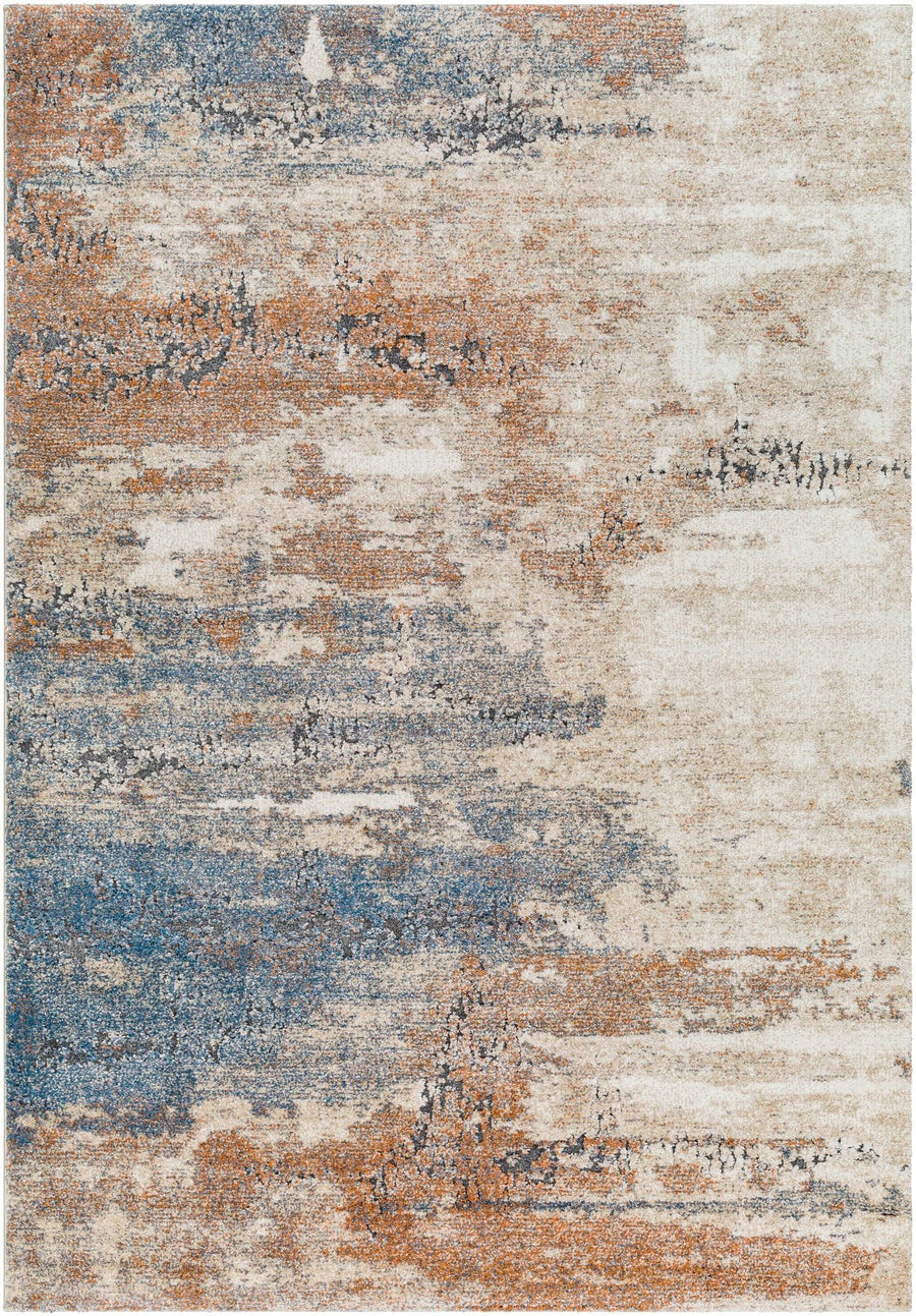 Deven Contemporary Abstract Gray And Brown Area Rug - The Rug Decor
