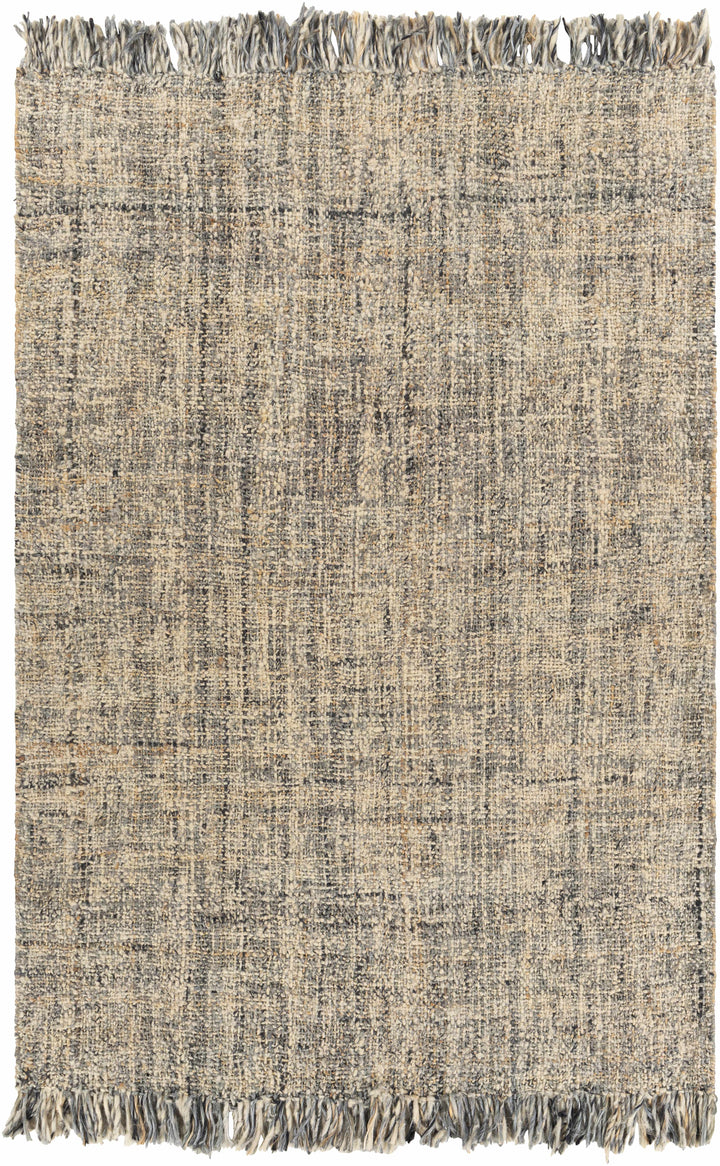 Edgely Contemporary Abstract Beige Hand Woven Area Rug