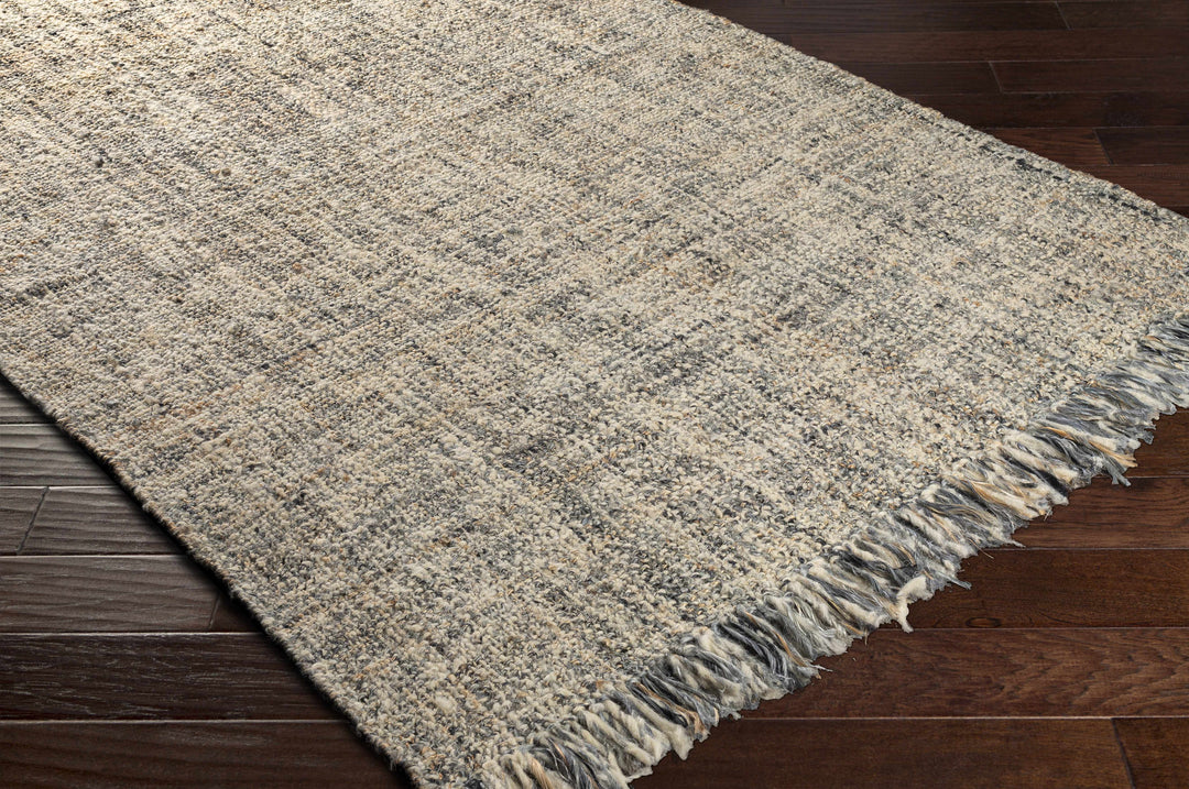 Edgely Contemporary Abstract Beige Hand Woven Area Rug