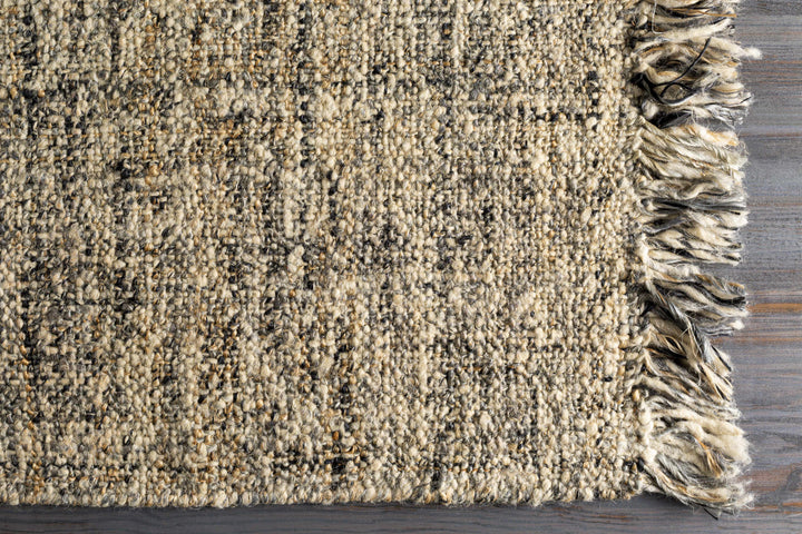Edgely Contemporary Abstract Beige Hand Woven Area Rug