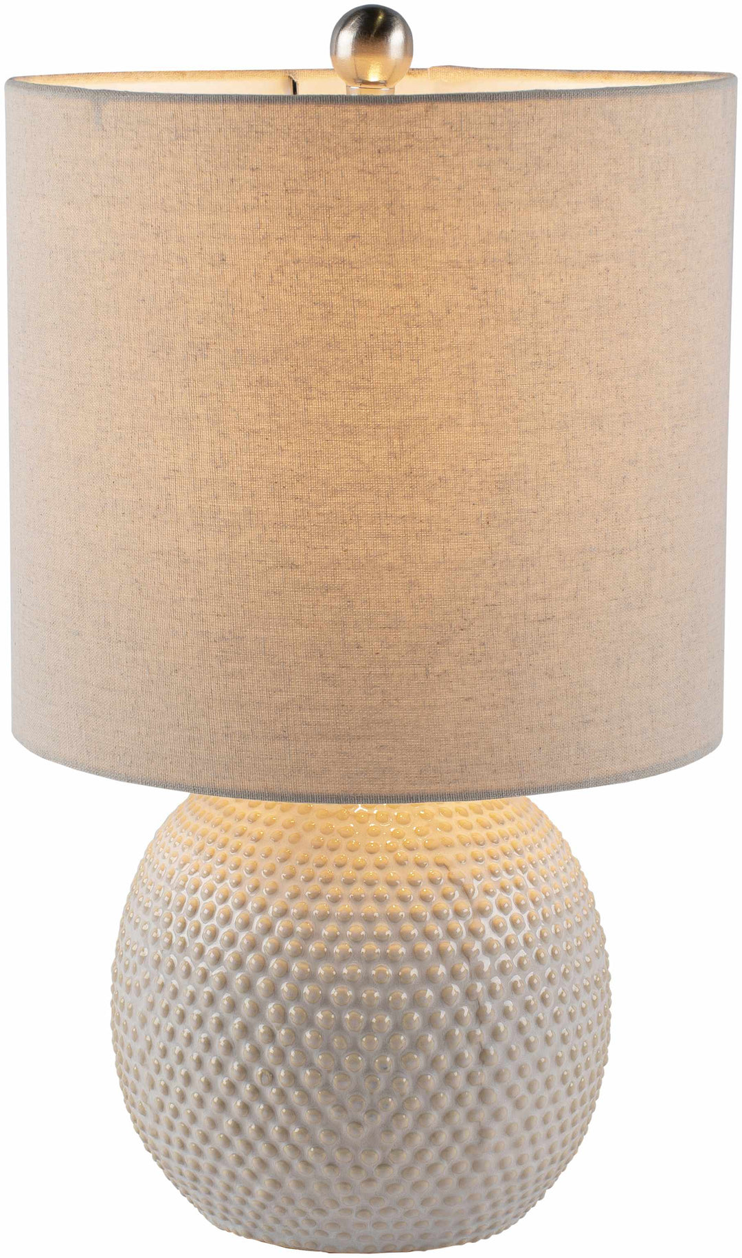 Manaloal Beige Textured Ceramic Table Lamp – Traditional Accent Light