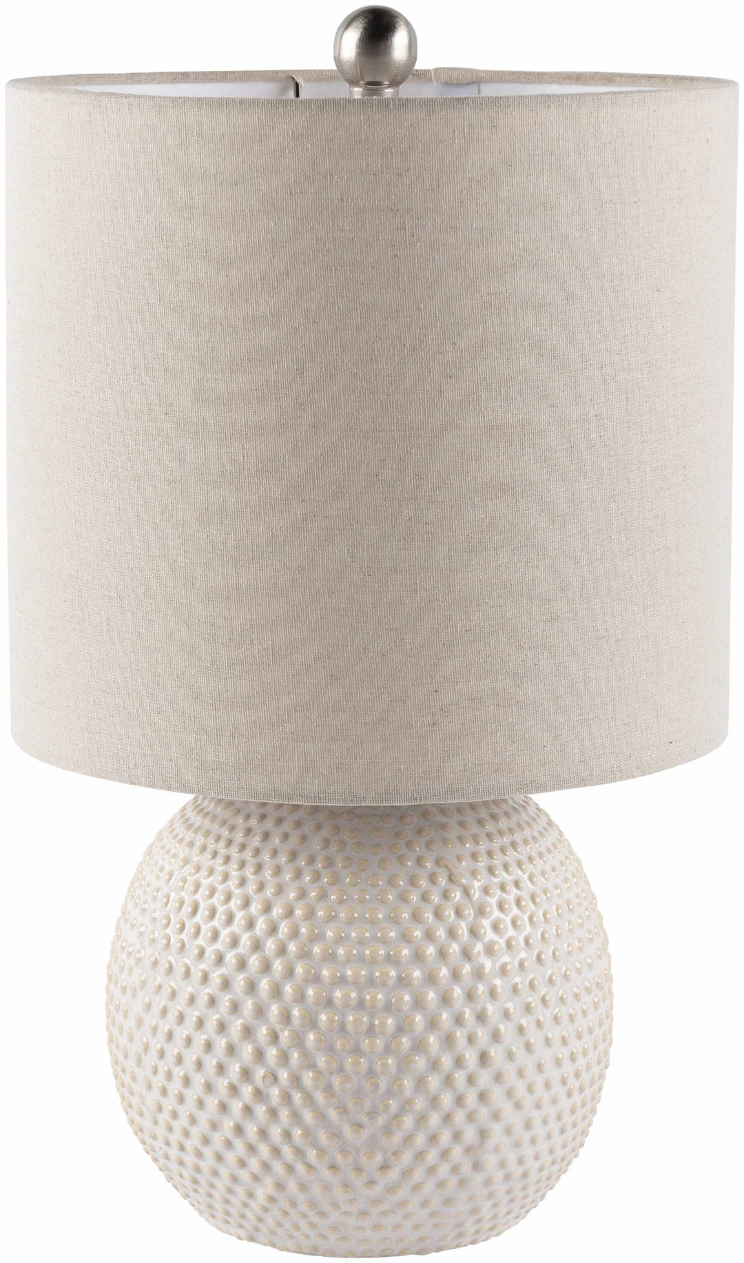 Manaloal Beige Textured Ceramic Table Lamp – Traditional Accent Light