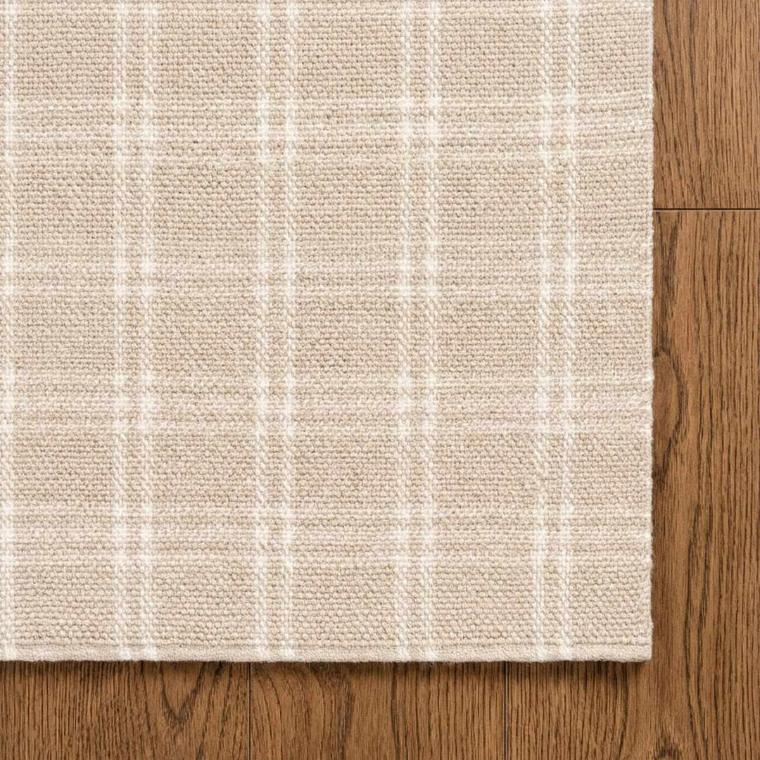 Dhyana Modern Geometrical Design Beige Hand Woven Area Rug - The Rug Decor