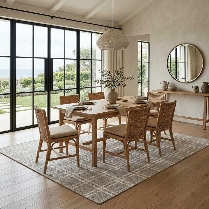 Dhyana Modern Geometrical Gray Hand Woven Area Rug - The Rug Decor