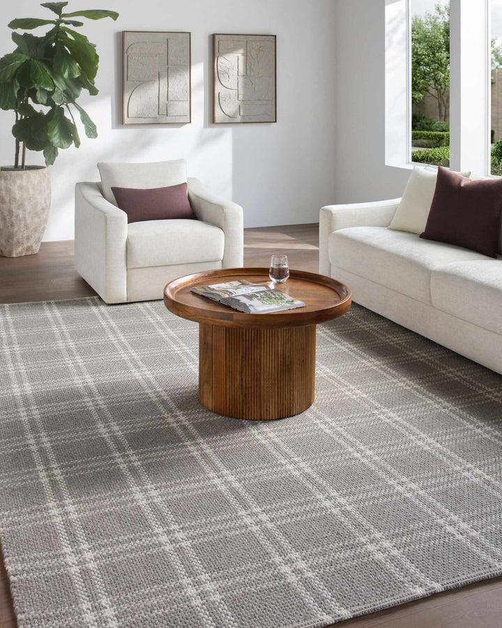 Dhyana Modern Geometrical Gray Hand Woven Area Rug - The Rug Decor