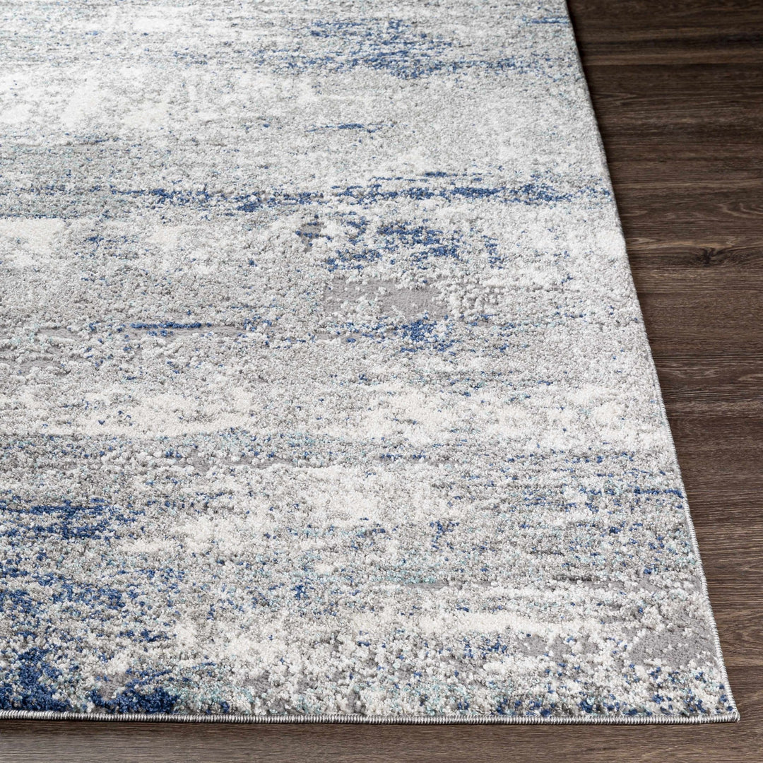 Diamond Gray And Blue Modern Abstract Design Area Rug - The Rug Decor