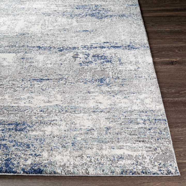 Diamond Gray And Blue Modern Abstract Design Area Rug - The Rug Decor