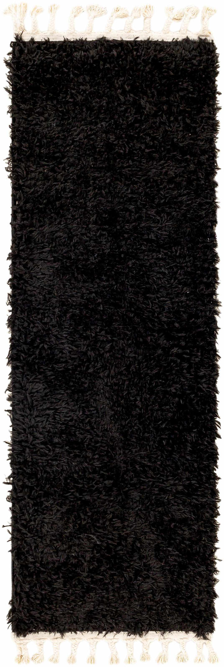 Mampurog Black Modern Solid Design Rug