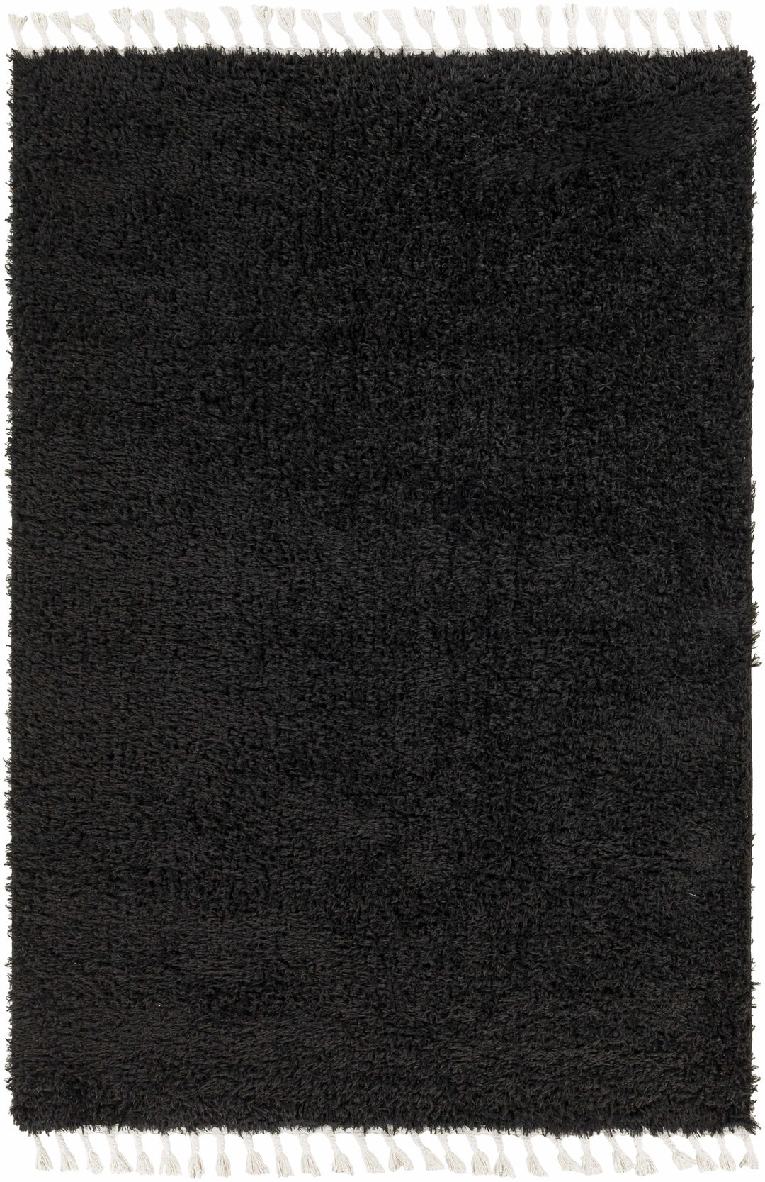 Mampurog Black Modern Solid Design Rug