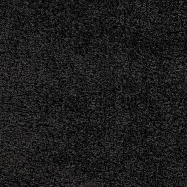 Mampurog Black Modern Solid Design Rug