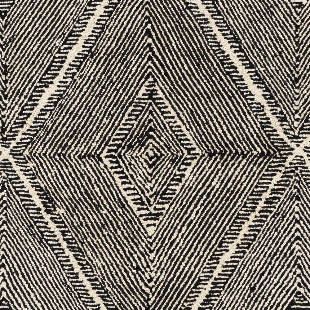 Dimbulah Contemporary Geometrical Black And Cream Rug - The Rug Decor