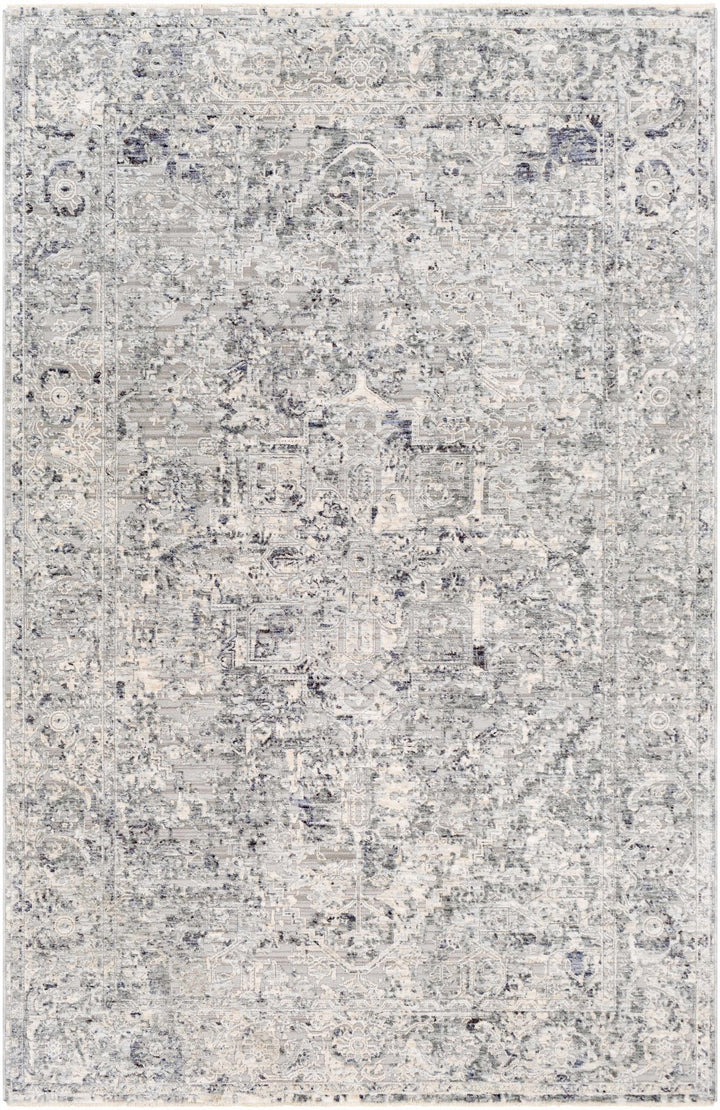 Dingwall Traditional Style Charcoal And Gray Area Rug - The Rug Decor