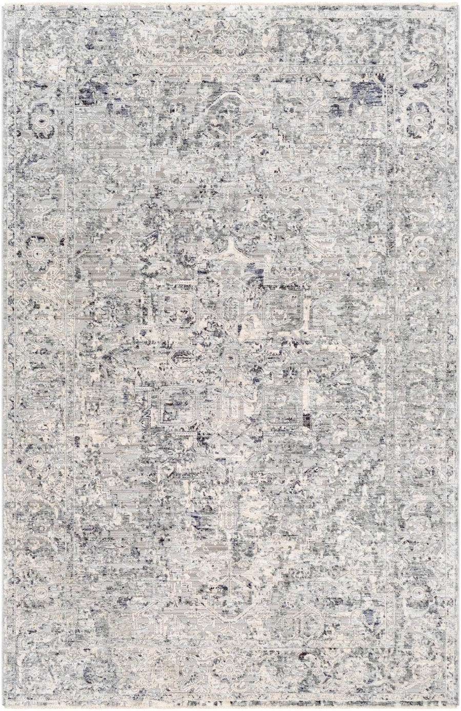 Dingwall Traditional Style Charcoal And Gray Area Rug - The Rug Decor