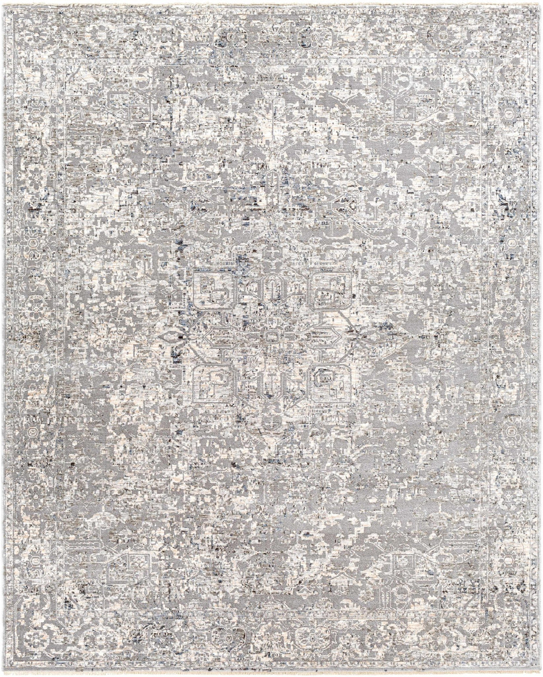 Dingwall Traditional Style Charcoal And Gray Area Rug - The Rug Decor